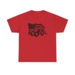 Farm Tractors USA Flag Patriotic Mens T-Shirt American Classic Harvester American Farmer Design Farmhouse Women Men Shirt - Image 9