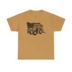 Farm Tractors USA Flag Patriotic Mens T-Shirt American Classic Harvester American Farmer Design Farmhouse Women Men Shirt - Image 5